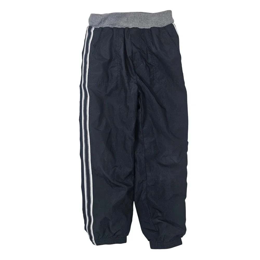 OshKosh Bgosh Boys Navy Blue Track Pants White Side Stripe Joggers Size 8